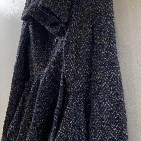 Free People Dark Blue Cowl Neck Sweater - Picture 4 of 8